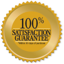 100% satisfaction Guarantee